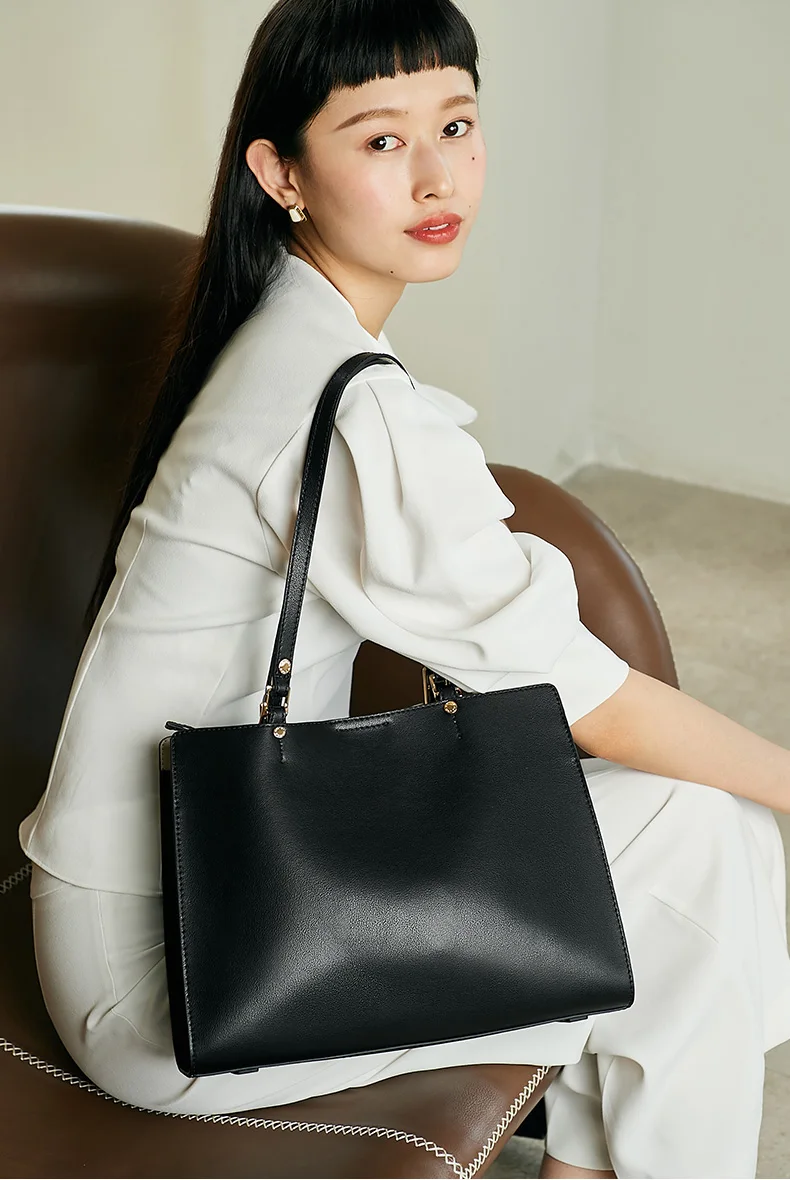 EMINI HOUSE, вместительная кожаная сумка-тоут, сумка на плечо для офисных леди, роскошные сумки, женские сумки, дизайнерские сумки через плечо