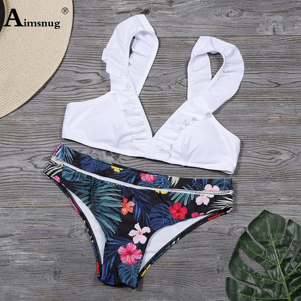 Bikini style bikini à deux pièces avec imprimé feuilles et motif de style  sexy - Chine Bikini et vêtements de bain pour femmes prix