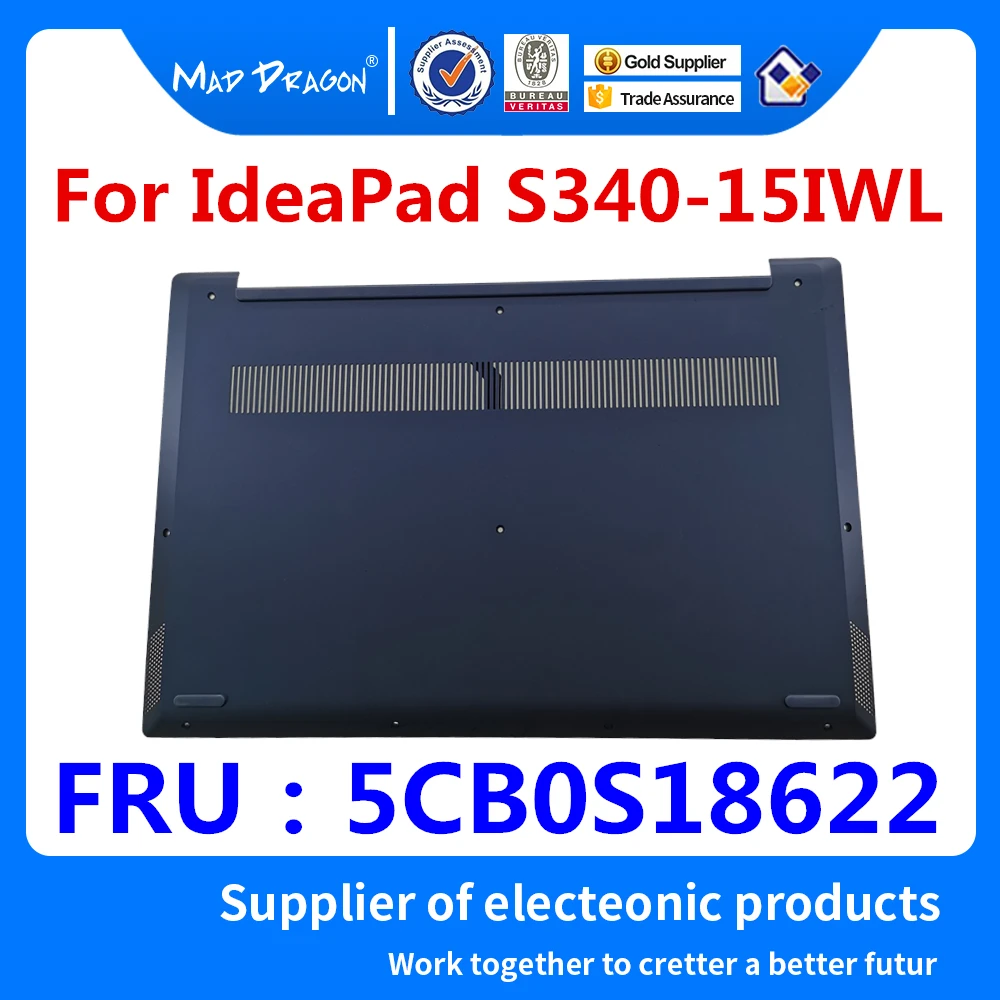 Ноутбук синий доступа Панель Дверь Крышка батарейного отсека Нижняя база нижняя крышка для lenovo IdeaPad S340-15IWL S340-15 FRU: 5CB0S18622