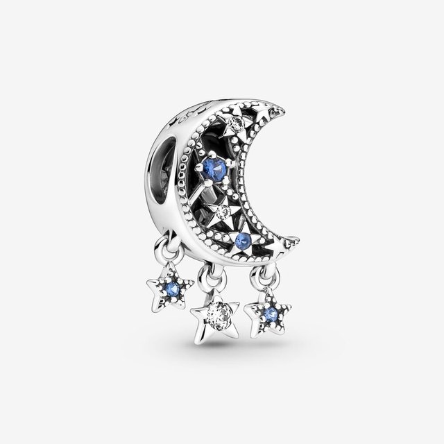 925 Sterling Silver Charms Beads Astronaut Galaxy Star Moon Charm Fit Pandora Bracelets Gift Diy Jewelry For Women