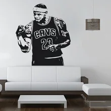 NBA Кливленд кавальеры Леброн Джеймс наклейки на стену для мальчиков, баскетбольный Зал для бара, декоративные наклейки KS1091