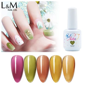 

gelartist Chear Purple Gel Nail Polish 12pcs Kit New Translucent Dark Color Gellak Nails Accessories Tool UV Gel Free Shipping