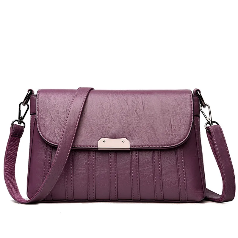 Сумки, женские сумки известных брендов, Высококачественная кожаная сумка на плечо, модная сумка через плечо с блестками, женские сумки-мессенджеры, сумка-тоут - Цвет: PURPLE