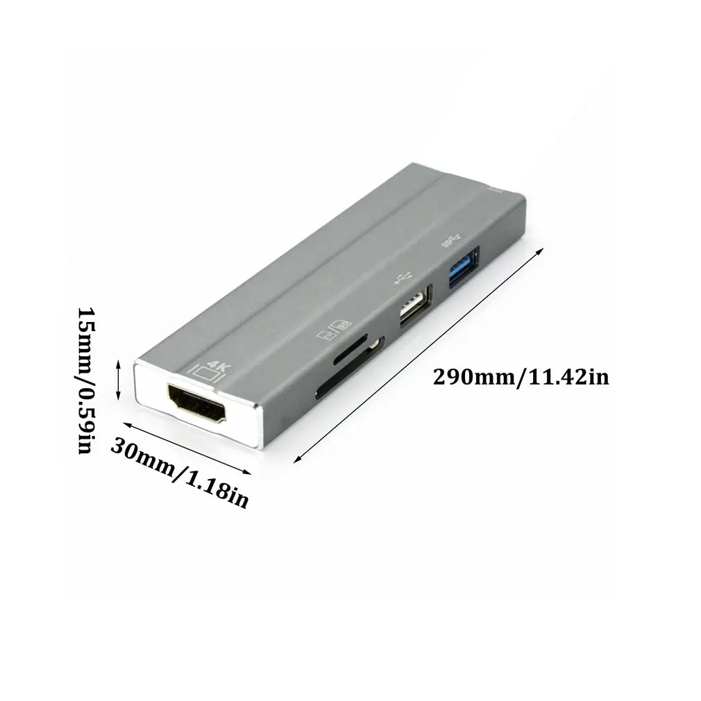 USB C концентратор USB-C к HDMI Adaptador Thunderbolt RJ45 3 концентратор USB для MacBook samsung Dex Galaxy S10/S9 USB-C