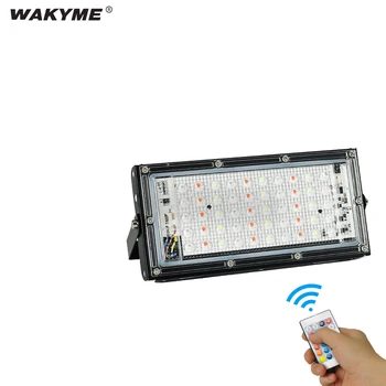 

WAKYME 50W RGB LED Flood Light Remote Control Outdoor Lighting for Garden Decoration Waterproof Outdoor Occasion Light