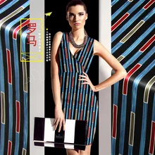 Печатный шелк стрейч-сатин 118 см Ширина 19 momme/чистый шелк Ткань для шитья платьев женские вечерние ночные платья