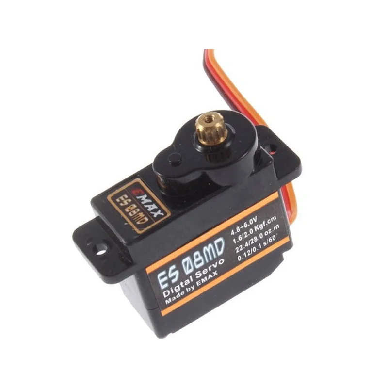EMAX ES08MD Metal GEAR Digital Servo 12g 1.6/2kg.cm High speed For RC Model Airplane Helicopter Spare Parts 2