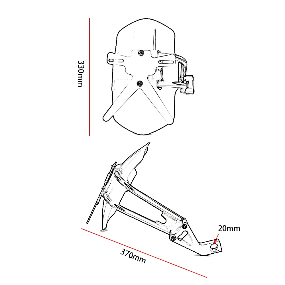 Мотоциклетные аксессуары черное крепление для заднего крыла брызговик колеса BMW