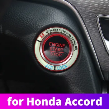 

For Honda Accord 10 2018 2019 Keyless Start Button Decorative Frame One Button Launch Night Light Decorative Patch
