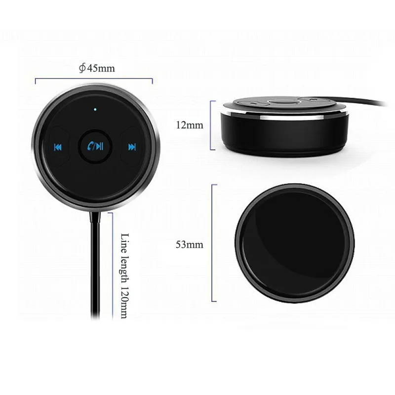 Jajabor Bluetooth автомобильный комплект громкой связи вызов AUX 3,5 мм музыкальный аудио плеер Bluetooth аудио адаптер музыкальный приемник с USB питанием