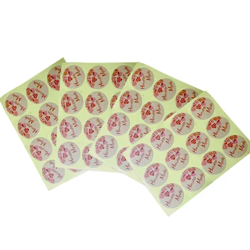

1200pcs/pack Round Hand Made Love Heart Handmade Stickers Cake Packaging Self-adhesive Sealing Kraft Sticker DIY Sealing Sticker