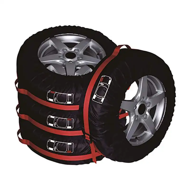 

New 4Pcs Spare Tire Cover Case Protector Winter and Summer Car Tires Storage Bag Automobile Tyre Accessories Vehicle Wheel