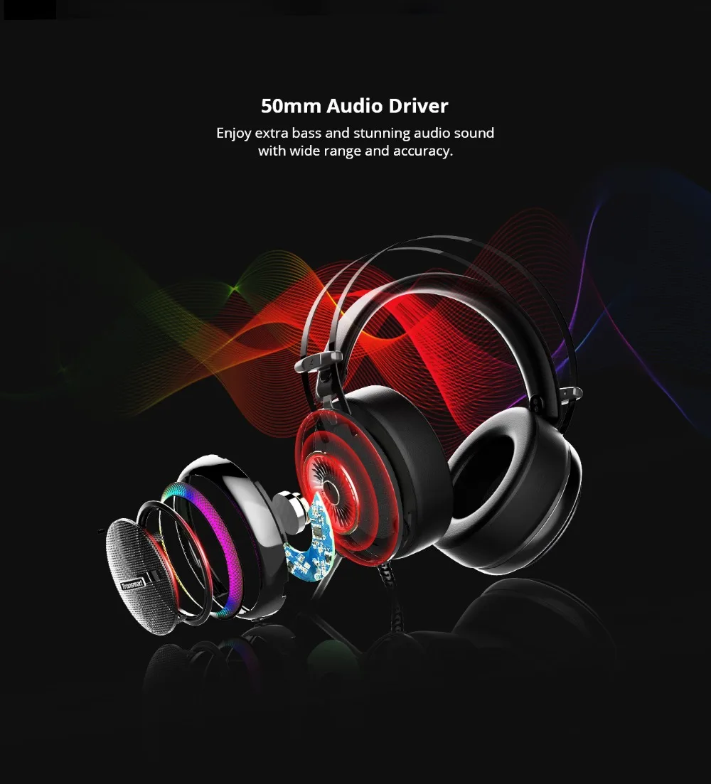 Tronsmart Glary Gaming Headset ps4 headset Virtual 7.1,USB Interface Gaming Headphones for ps4,nintendo switch,Computer,Laptop (7)