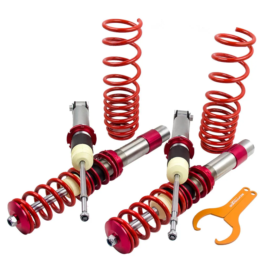 

4x Coilovers For BMW E39 525TDS 525D 530D 1995-2004 Adjustable Height Shock Coil Struts Suspensions Kit Spring