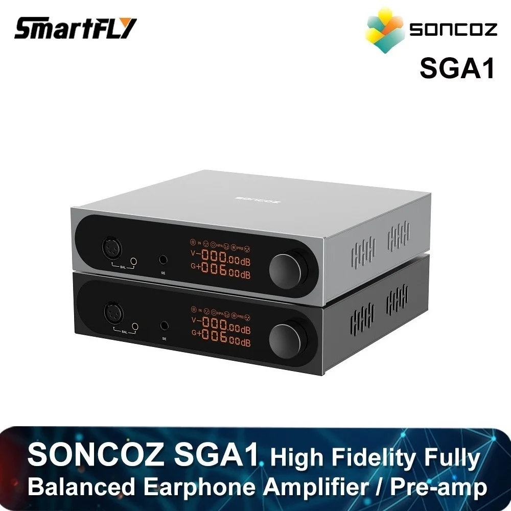 

SONCOZ SGA1 High Fidelity Fully Balanced Earphone Amplifier RCA RCA/XLR Input RCA/XLR/6.35mm/4.4mm Output HPA&PRE Pre-amp