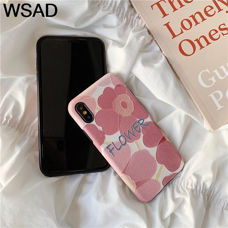 Шелковая текстура панели телефона с рисунком для huawei P20 P30 Mate20 Pro цветочный матовый чехол для huawei Nova 3 4 3e 4e Honor 10 20