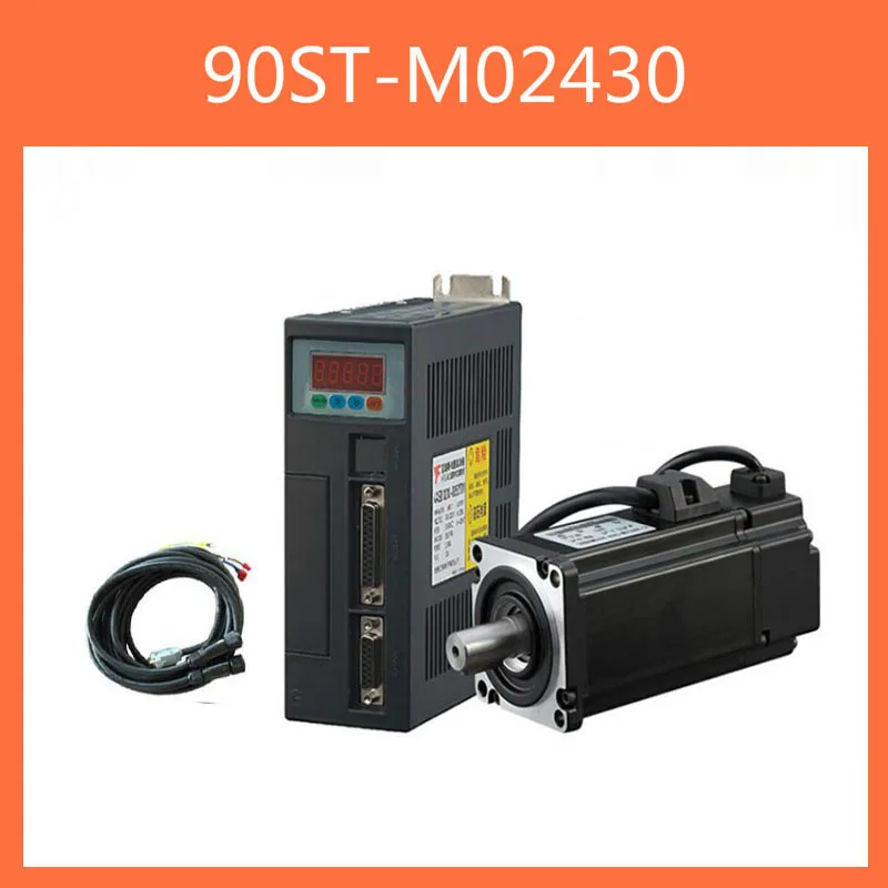 90ST-M02430 220V 750W AC серводвигатель 3000 об/мин 2 4 N.M. Однофазный сервомотор с постоянным