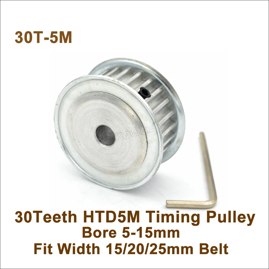 Синхронный шкив с отверстием 5 25 мм 30 зубьев т м|pulley bore|timing pulley boretiming |