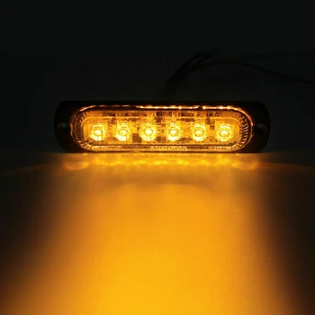 

Car LED Flash Light Truck Warning Spare 18W Parts Yellow Accessories Safety