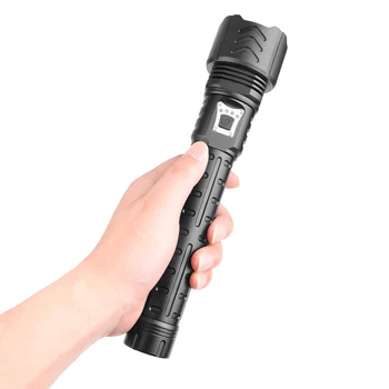 

120000LM 5 Modes XHP90 LED Powerful Flashlight Torch Light 18650 Rechargeab Strong Light Flashlight Low Light Flashlight