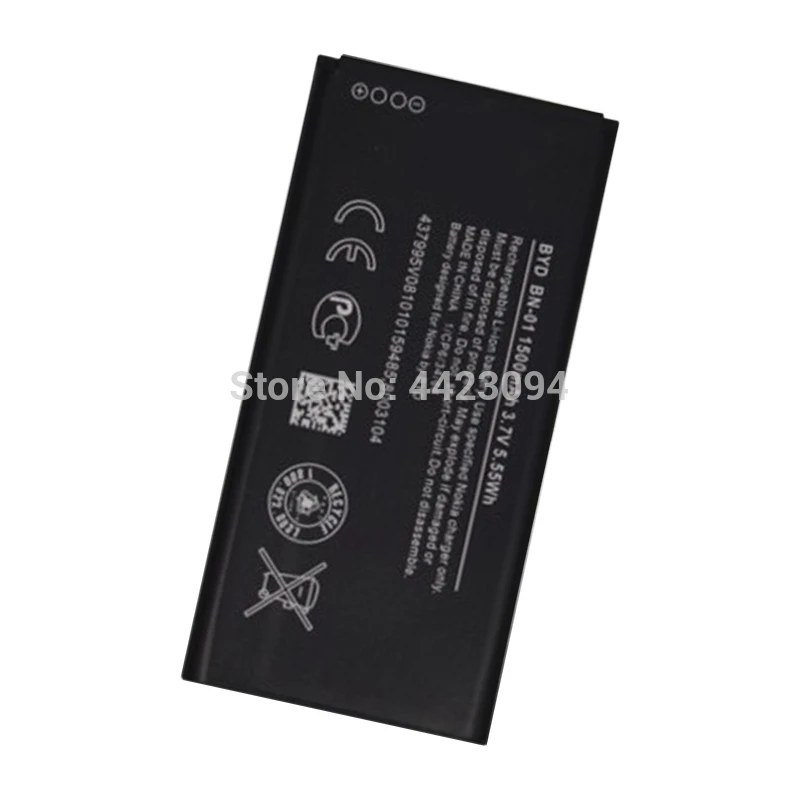 1 шт. оригинальный BN 01 Аккумулятор для телефона Nokia Lumia X 1045 RM 980 X2 Plus 1013 1500