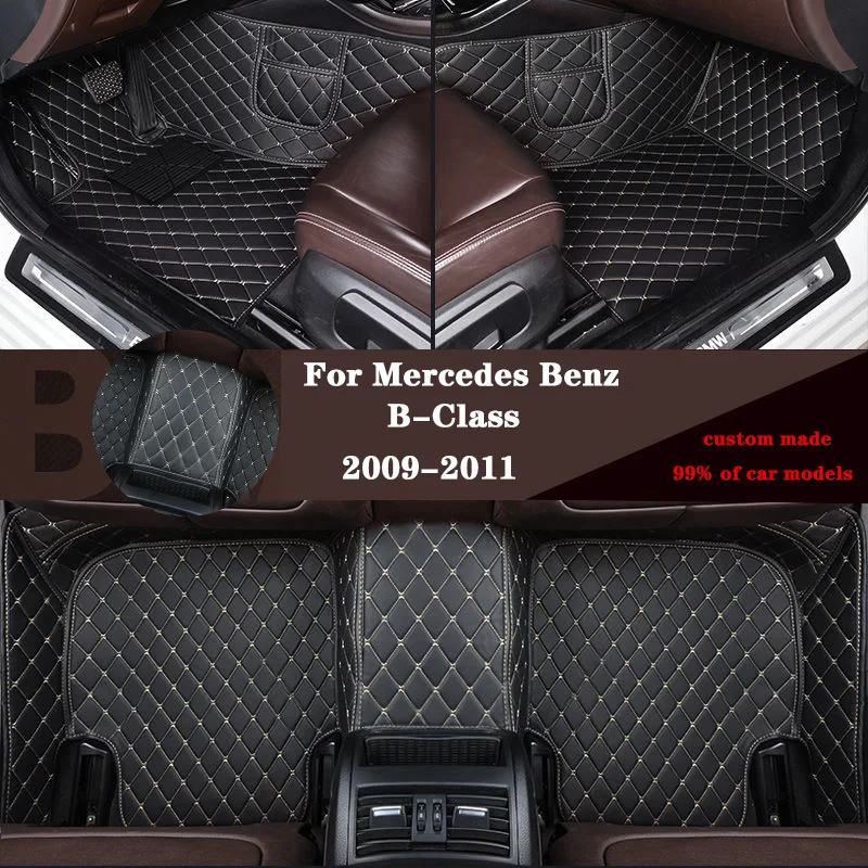 

Car floor mats For Mercedes Benz B-Class 2011 2010 2009 Car Floor Mats Foot Pads Custom Accessories Interior Front And Rear Rugs