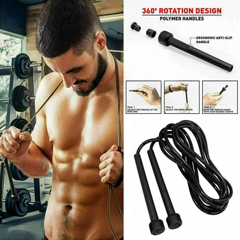 

2.6m Speed Skipping Rope Fitness Jumping Weight Loss Exercise Gym Home Gym Boxing Training Tool Fitness Equipment At Home Office
