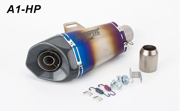 Мотоцикл модифицированный Akrapovic выхлопная труба большая Шестигранная выхлопная труба с DB killer forZ250 GSXR250 RC390 TRK502 Z900 MT-09