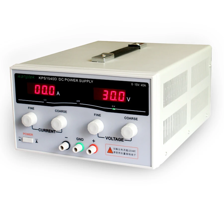 

KPS1540D High precision Adjustable LED Dual Display Switching DC power supply 220V EU 15V/40A, Free shipping Portable