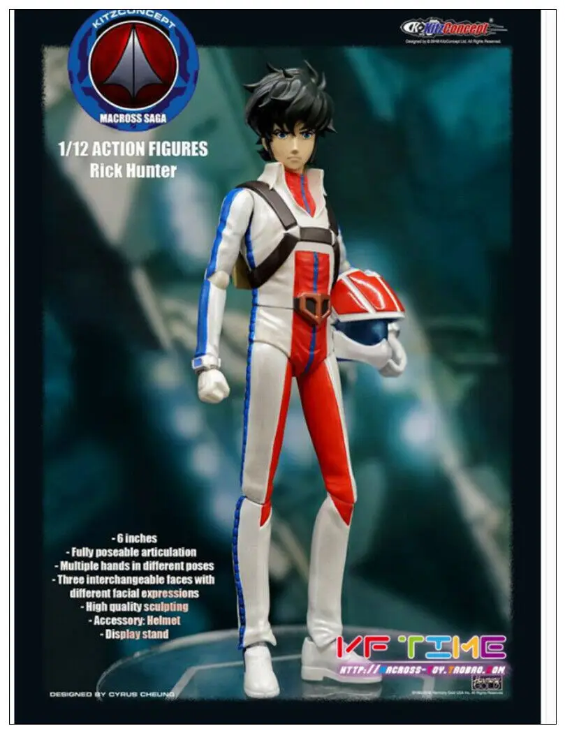 Kitz концепция 1/12 Robotech Macross Сага Рик Охотник фигурка игрушка