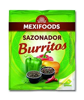 

Mexifoods Sazonador Burritos - 7 Paquetes de 30 gr - Total: 210 gr