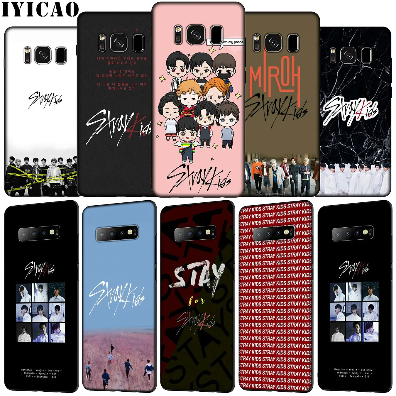 IYICAO KPOP Stray Kids Soft Silicone Phone Case for Samsung Galaxy S20 Ultra S10e S9 S8 Plus S6 S7 Edge S10 Lite Cover | Мобильные