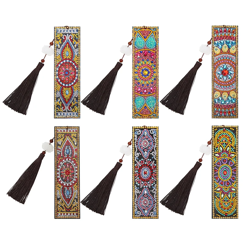 Специальная форма DIY Алмазная картина кожаная Закладка книжка с кисточкой