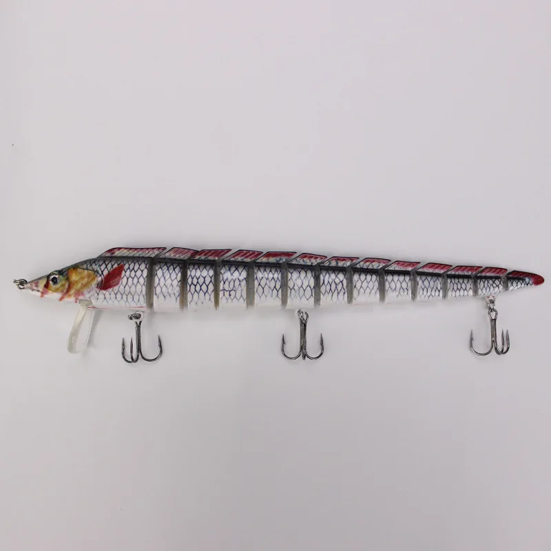 1LD13-01 Swimbait Приманка Multi Соединённые рыболовные приманки 6 сегментов, похожая на настоящую искусственная жесткая приманка крючок для рыбной ловли воблеры 2 крючок Cebo - Цвет: 1LD13-01