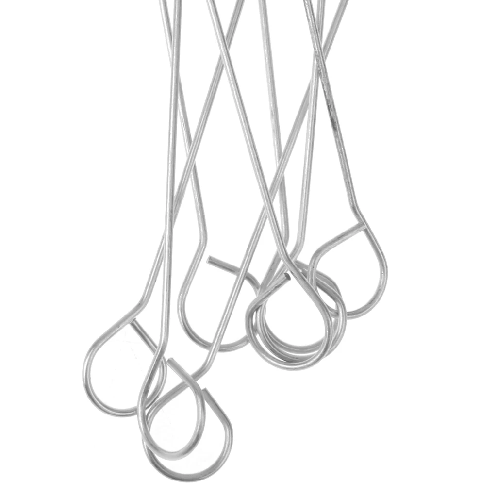 Pack of 10 Wool Daubers with Metal Handle for Leather Dyes, Sealers