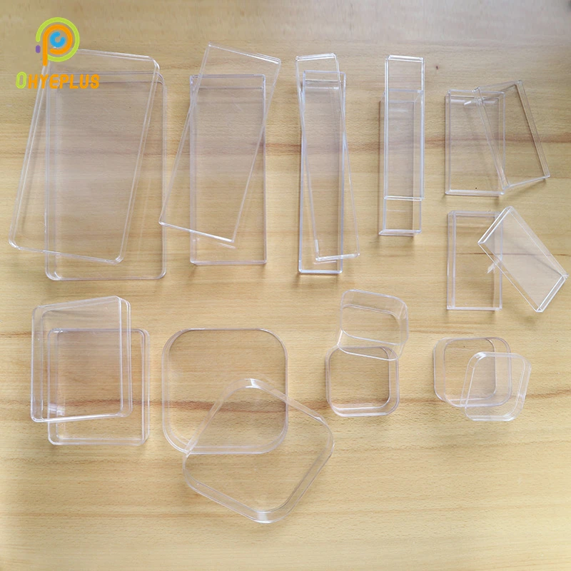 

Montessori Language Materials Transparent Plastic Containers for Cards/ Little Objects Mini Tray Kids Sorting Learning Tools
