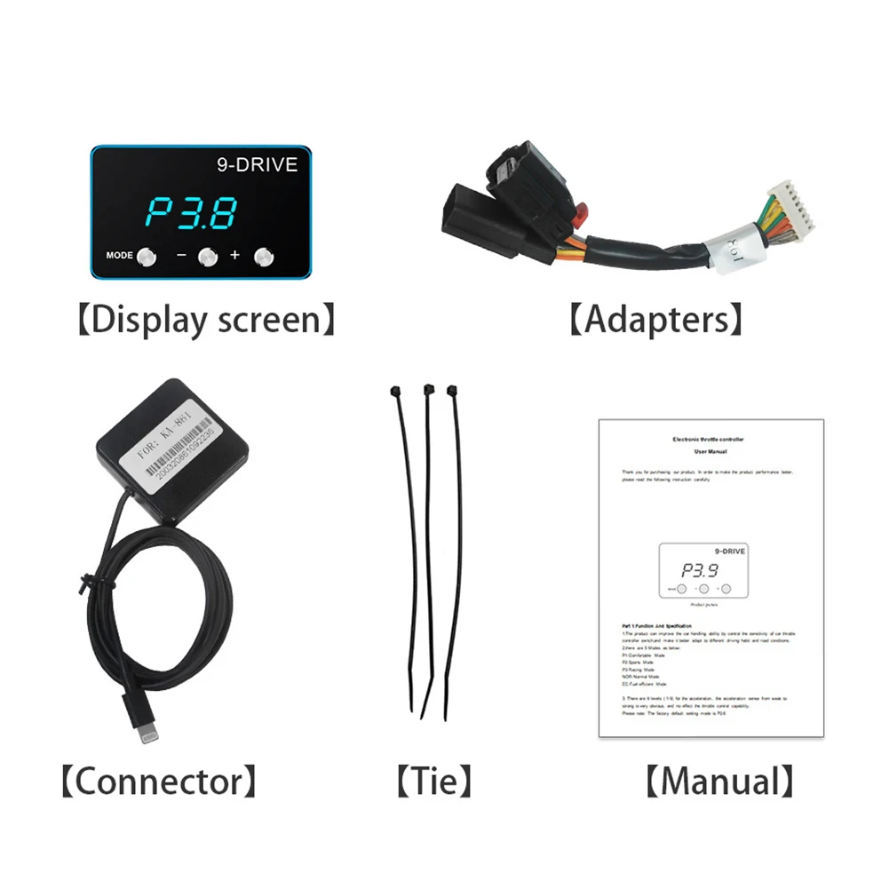 9 Drive Car Electronic Throttle Controller Pedal Accelerator For CITROEN C2 2008- For PEUGEOT 107 206 207 308 807 etc.