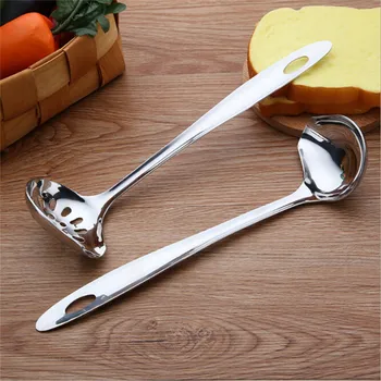

304 Stainless Steel Soup Spoon Deepen Thickened Large Capacity Tablespoon Kitchen Cooking Tool for Sauce, Broth, Gravy