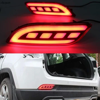 

CSCSNL 1 set LED Reflector Rear Light Brake Light Bumper Light Taillight For Jeep compass 2017 2018 2019