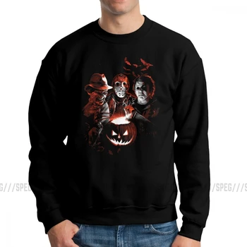

Super Villains Jason Voorhees Michael Myers Horror Sweatshirt Friday The 13th Halloween Man Cotton Pullover Hoodie Tops for Men