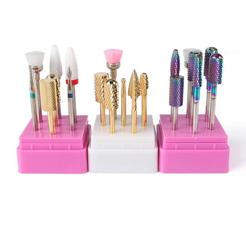7Pcs/Set Nail Tools Set Alloy Nail Polishing Head Set Polishing And Polishing Exfoliating Nail Tools