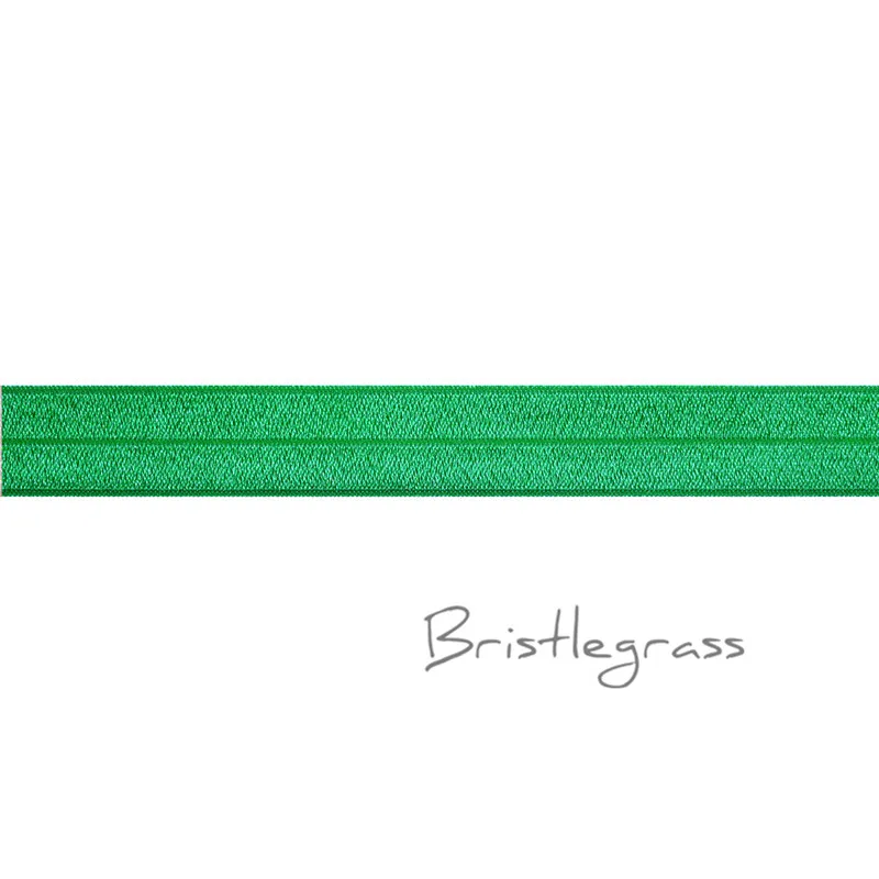 BRISTLEGRASS 5 ярдов " 25 мм твердые блестящие FOE складные эластичные спандекс атласные ленты повязка на голову для волос платье-пачка кружево отделка Шитье