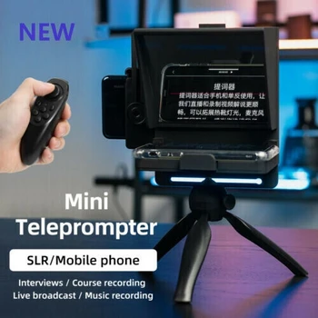 

Mini Teleprompter Portable Inscriber Mobile Teleprompter Artifact Video for Samsung iPhone and DSLR Recording