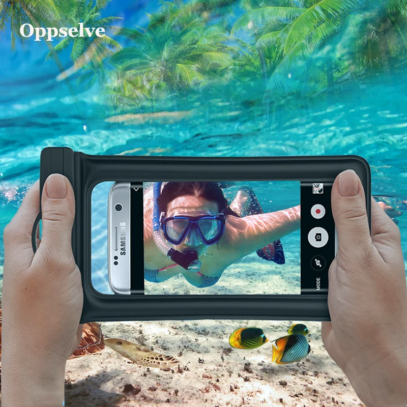 Универсальный Водонепроницаемый Чехол Oppselve IPX8 для iPhone Xs Max Xr X 8 7 6 6S 11 Pro Samsung S9 Note 9