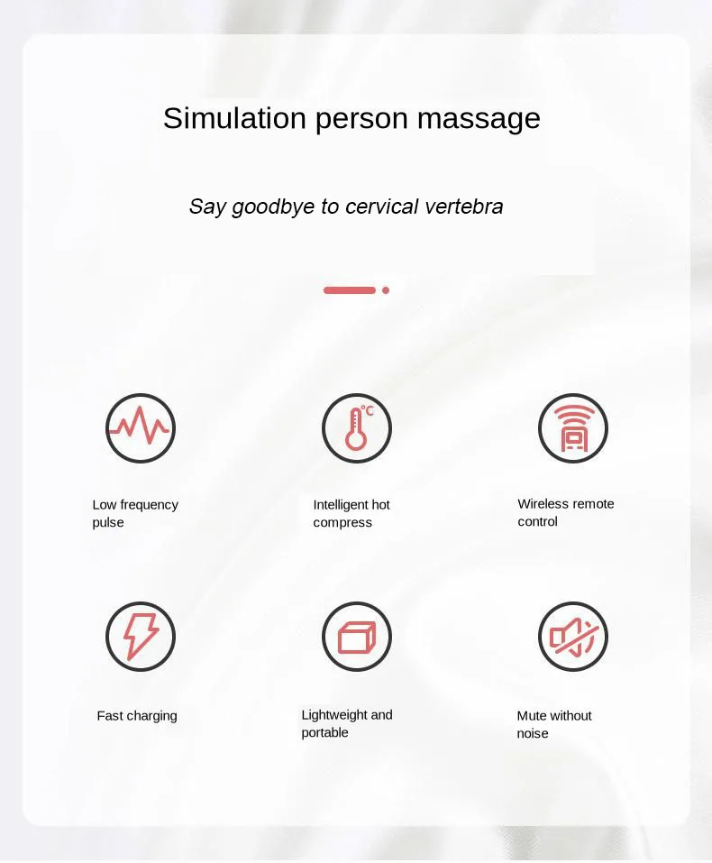 Alívio da Dor Casa Pulso Magnético Acupuntura Pescoço Massageador Relaxante Saúde Profunda Tecido Cervical Controle Massagem Remoto 8 Cheap Instrumento Da Massagem Da garganta