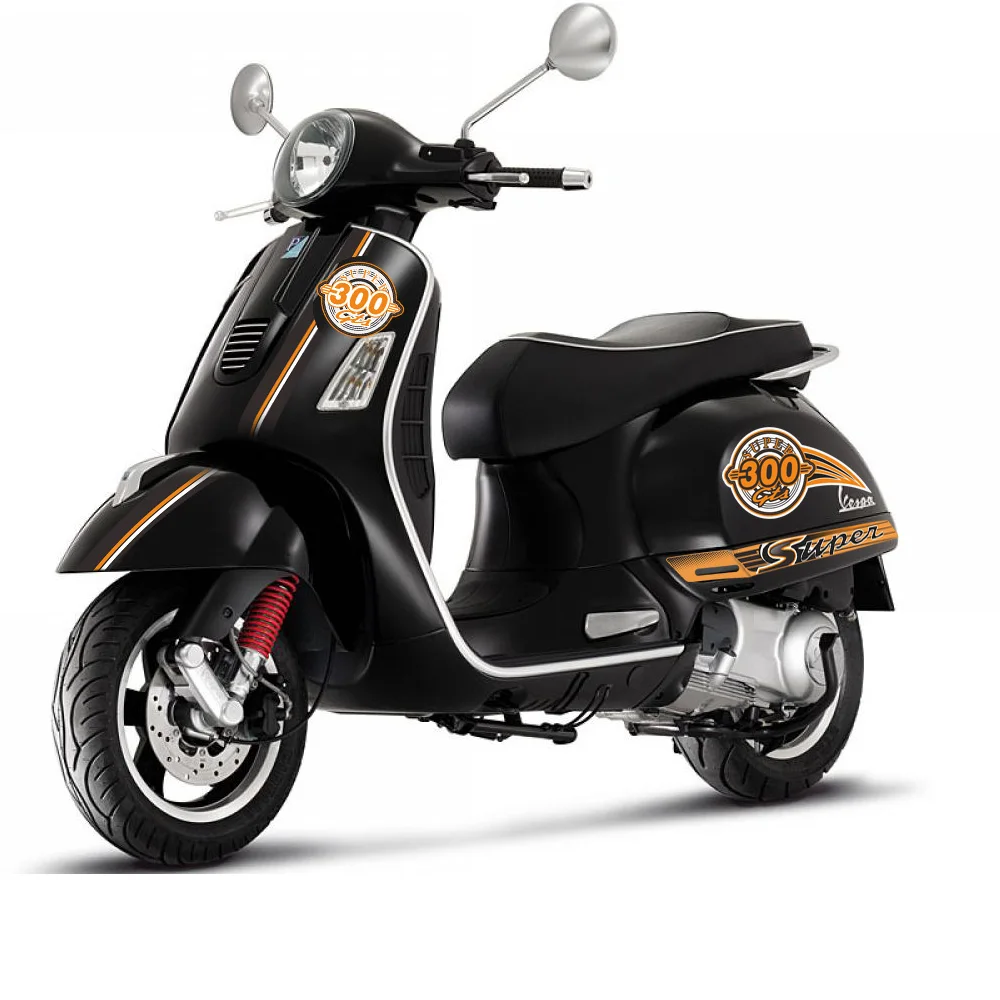 Наклейка на Корпус мотоцикла s подходит для PIAGGIO VESPA GTS SUPER 300 GTS300 Спортивная эмблема Светоотражающая наклейка