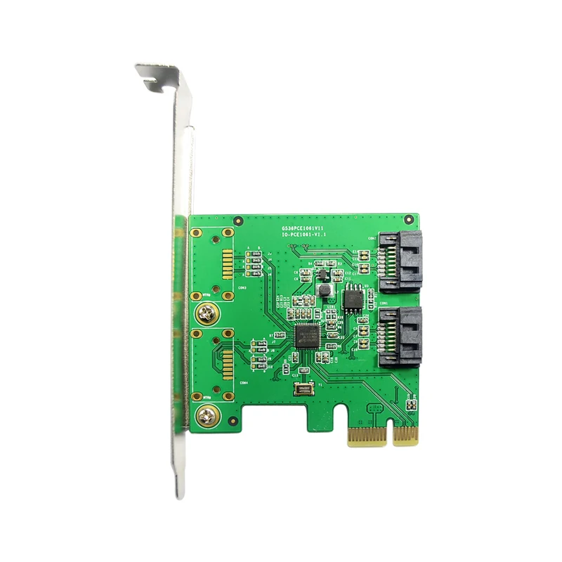 Плата расширения для настольного жесткого диска PCI-Sata3 двухканальная
