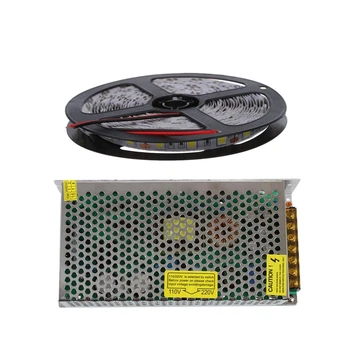 

New 2 Pcs Accessories: 1 Pcs 300 LED Strip Bar 5M Strip Light Chain & 1 Pcs 10A Switching Power Supply Regulated Transformer