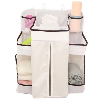 

Multipurpose Crib Baby Bed Hanging Bag Portable Diapers Bedside Organizer Cradle Bag Bedding Accessories