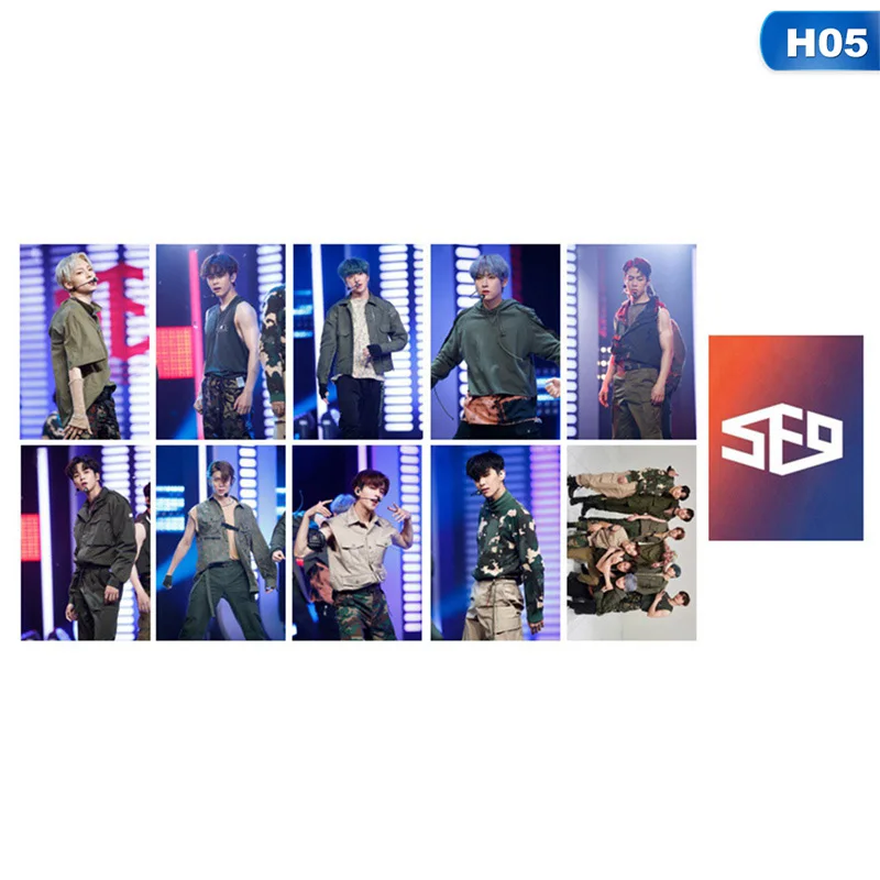 05 Креативный Kpop SF9 об/мин фото Stikcy Card Jae Yoon YOUNG BIN мини 7-й альбом кристальная карточная наклейка Фотокарта наклейка 10 шт./партия - Цвет: 05